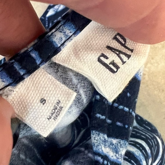 GAP Cropped Culotte Patterned Jumpsuit size Small - Picture 4 of 6